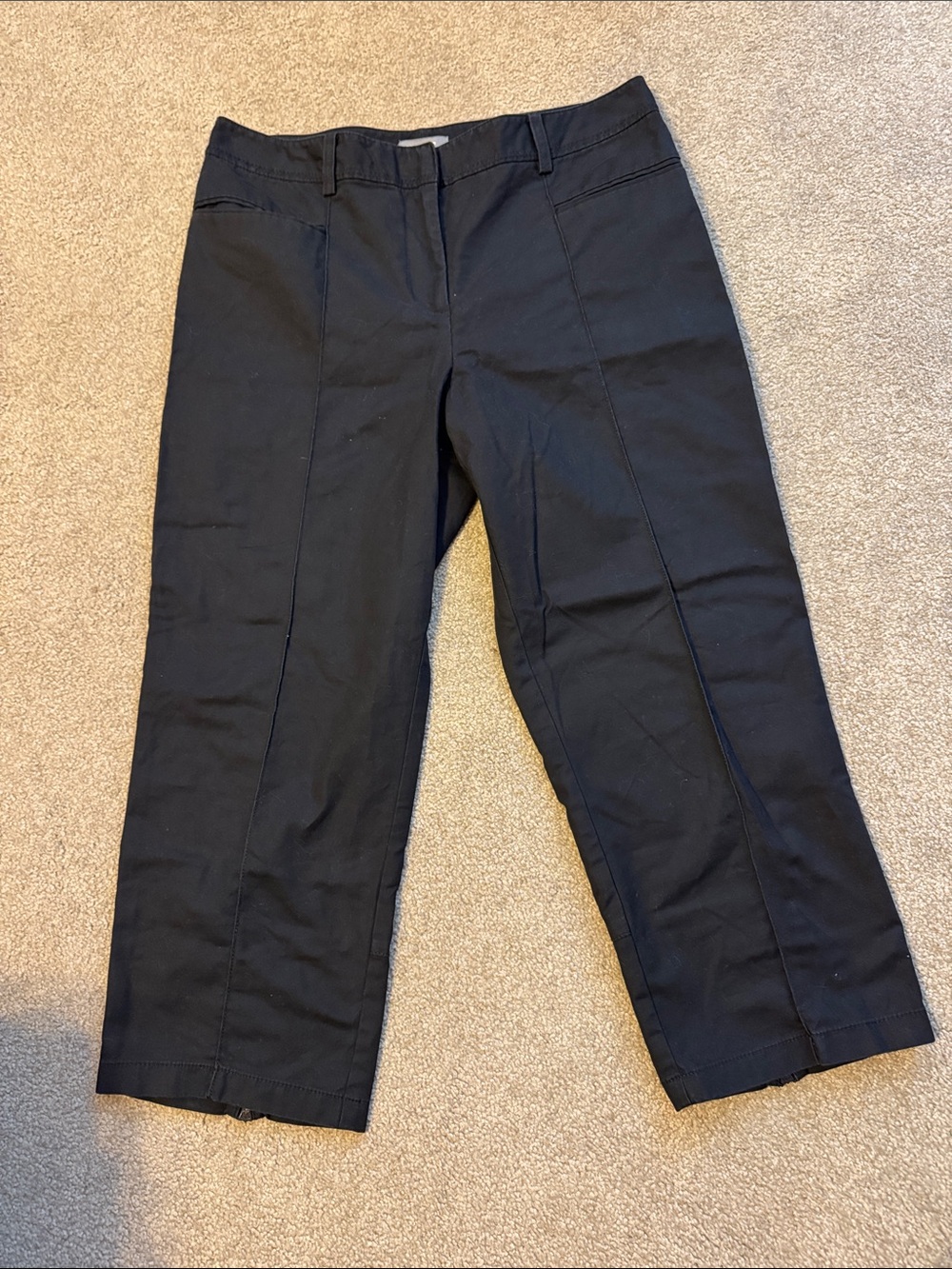 Ann Taylor Signature Fit Women’s Black Cropped Capris Size 10